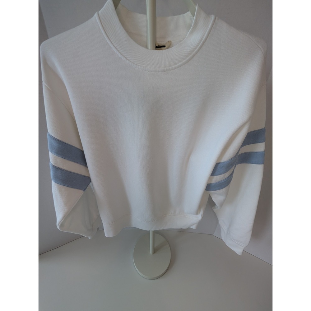 Madewell White Crew Neck Soft Sweater